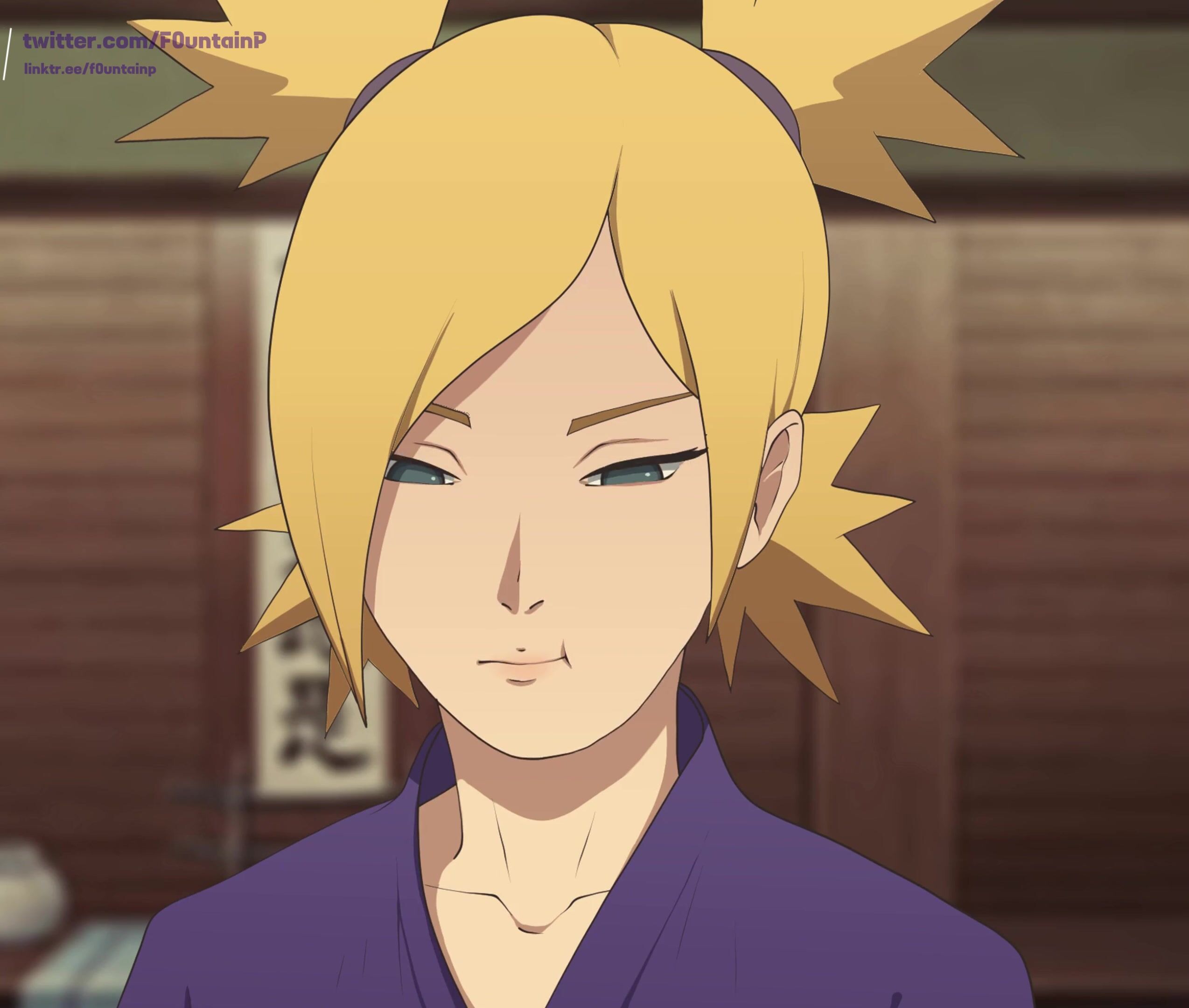 Busty Blonde Temari Hentai Facial Cumshot Animation