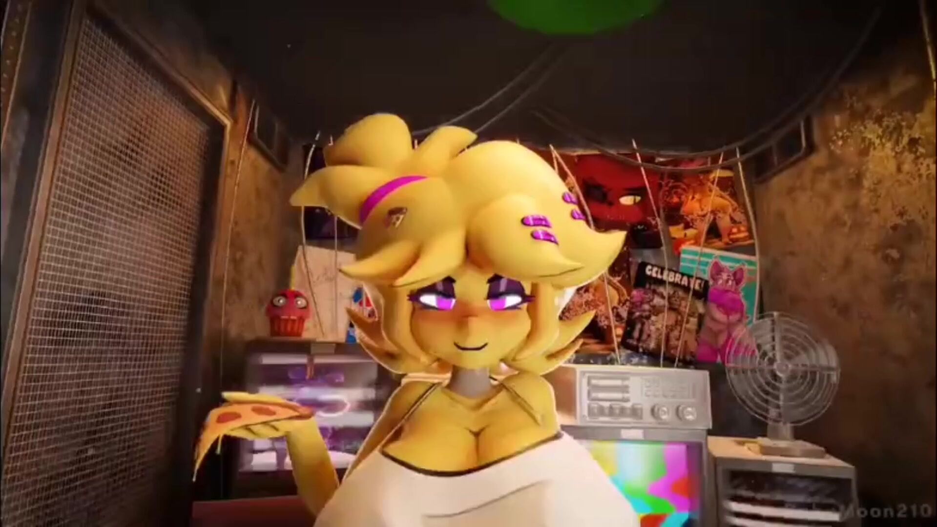 Fredina Animatronics Hentai Compilation: Blowjob, Titty Fuck &amp; Cum…