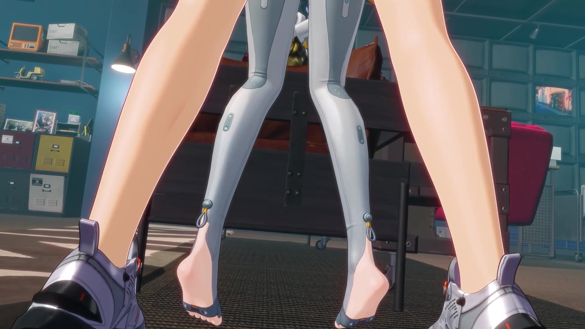Wise (Zenless Zone Zero) Bubble Butt Footjob Hentai MMD Animation