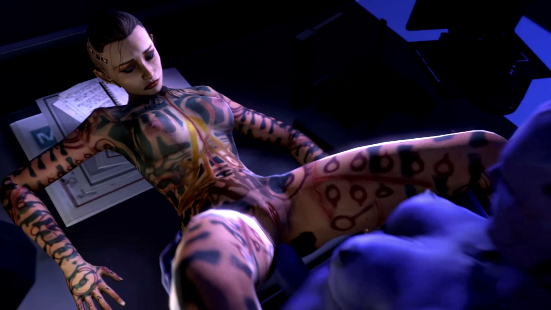 Mass Effect 3D Hentai: Jack &amp; Aria Asari SFM Animation