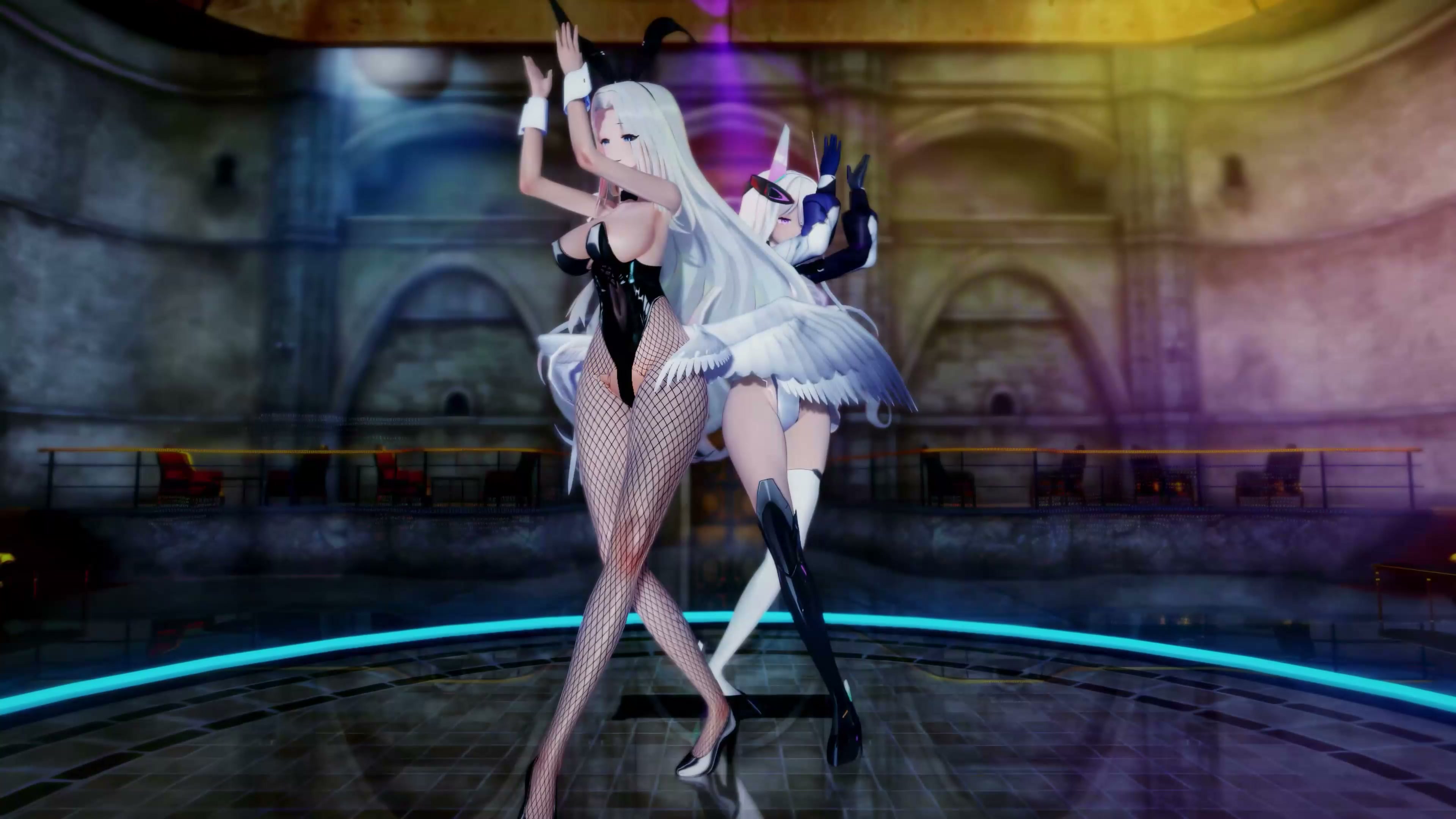 Yorktown &amp; Kearsarge MMD Dance Hentai Animation